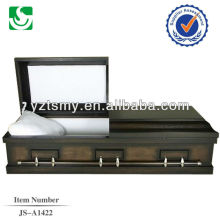 JS-A1422 ataúdes de madera sencilla cremación con accesorio